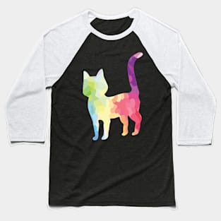 Rainbow Cat Baseball T-Shirt